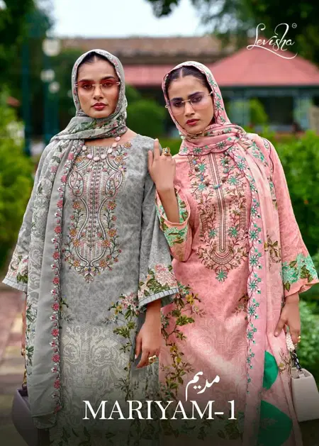 Mariyam Vol 1 By Levisha Cambric Cotton Pakistani Dress Material Wholesale Online